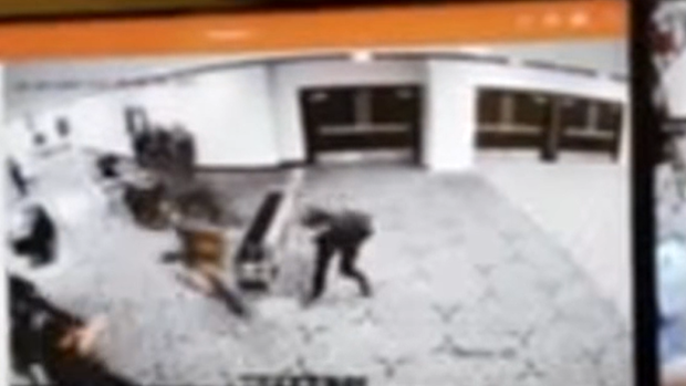 In the minutes leading up to the shooting, CCTV has captured the alleged shooter rushing past security towards the main ballroom of the Washington Hilton.