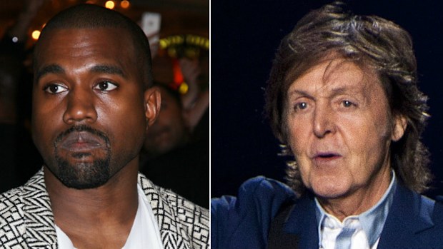 Kanye West and Paul McCartney have teamed up for a song. (AAP)