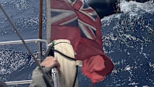 Blackburn said his boat was initially rammed by two animals, but four others soon showed up. 