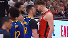 Pat Spencer and Alperen Sengun face to face.