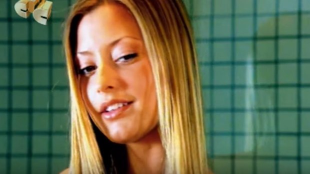 Holly Vallance in Human Nature's music video 'He Don't Love You'.