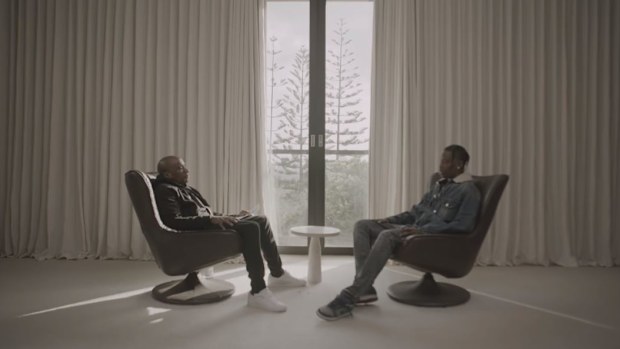 Charlamagne Tha God (left) and Travis Scott (right)