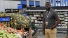 Walmart manager Greg Harden at work in Grand Prairie, Texas.