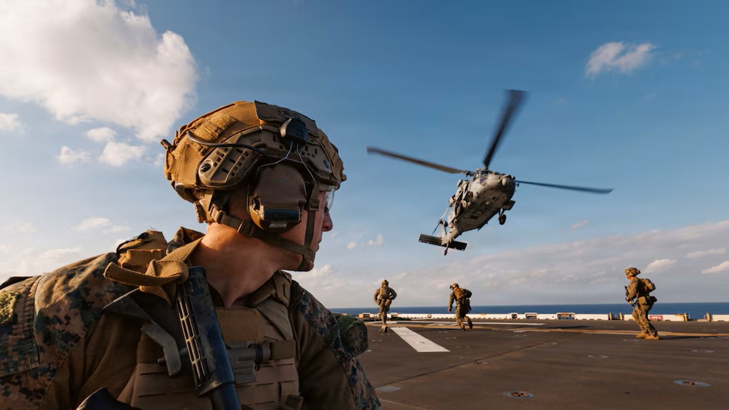 The 31st Marine Expeditionary Unit is currently training in the Philippine Sea.