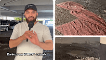 Mahmoud Ismail’s video featured potholes filled with pebbles and inexplicably, a rug.