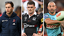 From left: star playmakers Sam Walker, Nathan Cleary and Braydon Trindall.