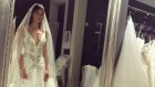 Australian model Nicole Trunfino wore a Khalil gown to her wedding.