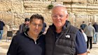 Former Primer Minister Scott Morrison (right) met with Israeli Minister for Anti-Semitism and Diaspora Affairs Amichai Chikli in Jerusalem to say prayers for the families of the 15 victims of the Bondi terror attack at the Wailing Wall
