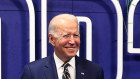 US President Joe Biden arrives for the COP26 UN climate summit in Glasgow.