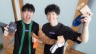 Rex Zhang, left, and Nathan Yun launched Paire in late 2020, starting with socks.