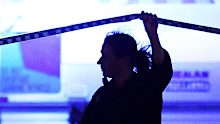 A police officer at the scene of the mass shooting at Bondi Beach on December 14.