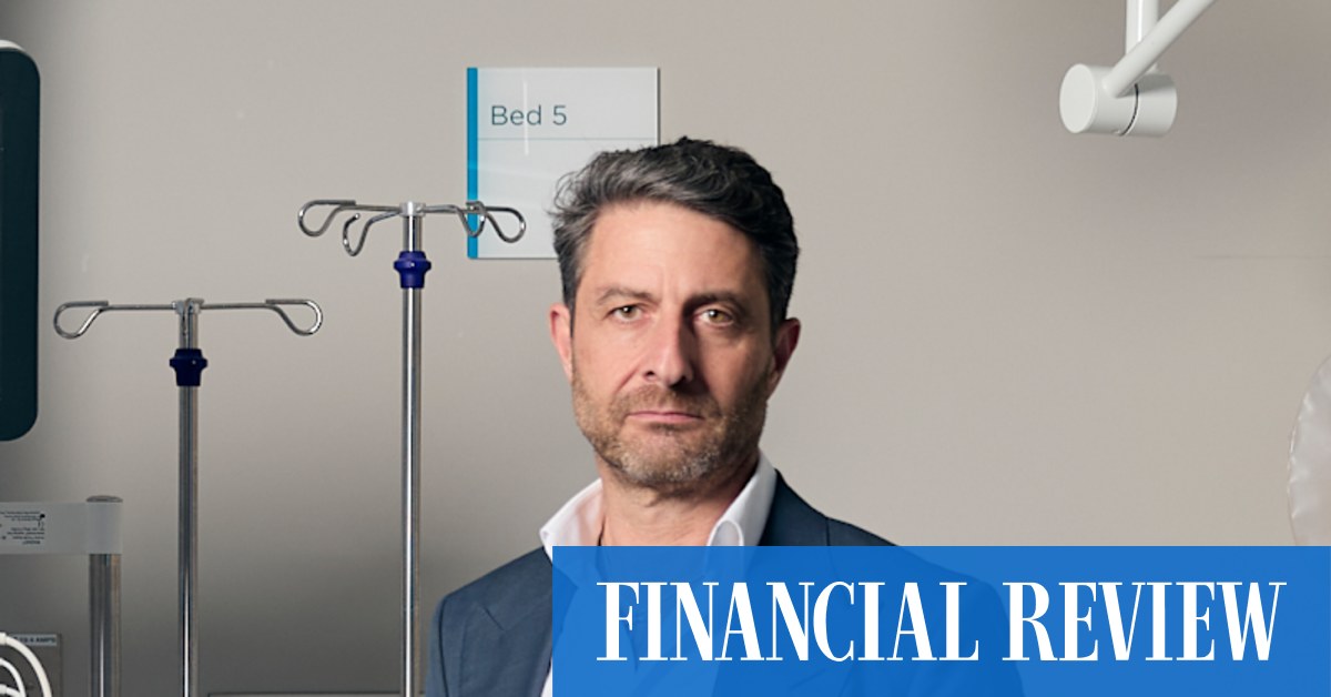 afr.com - Michael Smith - He didn't like the sight of blood, now he's fixing a hospital crisis
