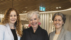 Chantale Millard (left) is departing as CEO of Maggie Beer Holdings. She is seen here with celebrity chef Maggie Beer and Amy McWaters, CEO of Hampers & Gifts which was acquired by the company for $40 million and enabled it to become a major e-commerce player.  