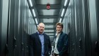 CDC boss Greg Boorer in 2017 with Steven Worrall of Microsoft.