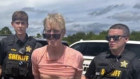 Law enforcement officers arrest Ryan Routh, the man suspected in the apparent assassination attempt.