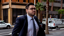 Former political staffer Bruce Lehrmann arrives at the Federal Court in Sydney in November 2023.