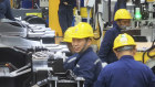 A heavy machinery production line in eastern China. 