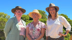 Penny Dakin, Nicola Forrest and Louise Olney of the Minderoo Foundation.
