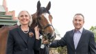 Ex-Tabcorp’s chair Paula Dwyer with then-Tatts chair Harry Boon in 2006.