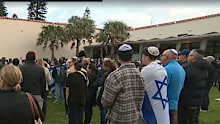 A vigil was held at Bondi to mark the October 7 anniversary of the Hamas attack.