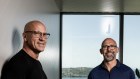 Potentia Capital’s founders Andy Gray and Tim Reed at their Sydney office.