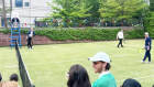 Kevin Rudd, as umpire, hosting the Kangaroo Cup at the Australian embassy in DC.