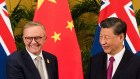 Prime Minister Anthony Albanese meeting China’s President Xi Jinping in Bali last November.