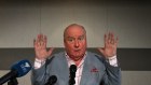 Alan Jones making a public apology for his remarks at a young Liberal party function that Julia Gillard's father had died of shame.