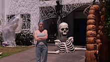 Fright night at Sarah Naylor-Liddell’s place brings a crowd.