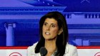 Nikki Haley, former ambassador to the United Nations, during the debate.