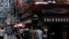 Shoppers in Osaka. Japan’s central bank continues to be extremely wary of moving too quickly to raise rates and hitting the economy as it has done in the past.