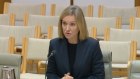 Former PwC general counsel Meredith Beattie testifying at the joint inquiry into the structure of the big four consulting firms in Canberra on Friday.