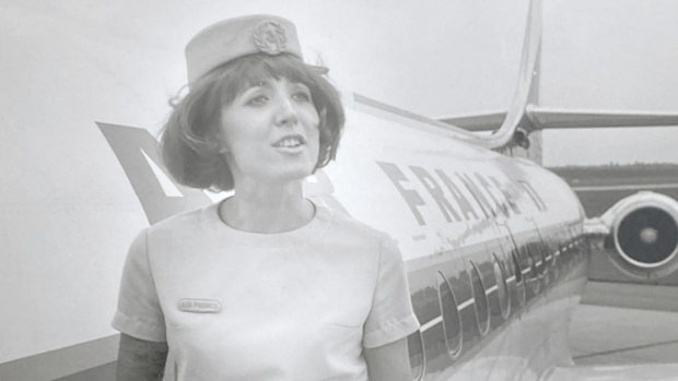 Barbara working as a flight attendant CNN love story travel