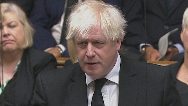 Former prime minister Boris Johnson has shared a powerful, personal moment to describe his and the nation's grief.