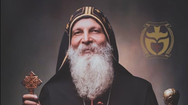 Bishop Mar Mari Emmanuel was allegedly stabbed by a 16-year-old in a terror attack at Christ the Good Shepherd Church in Wakeley on Monday night.