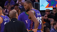 Kevin Durant and Mike Budenholzer