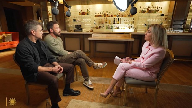 Matt Damon and Ben Affleck chat to CBS News 