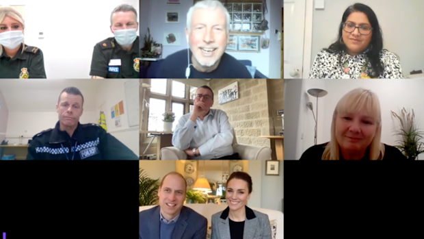 queen camilla video call during COVID