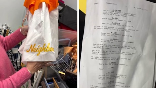 Melbourne woman discovers TV history Neighbours memorabilia in op shop 