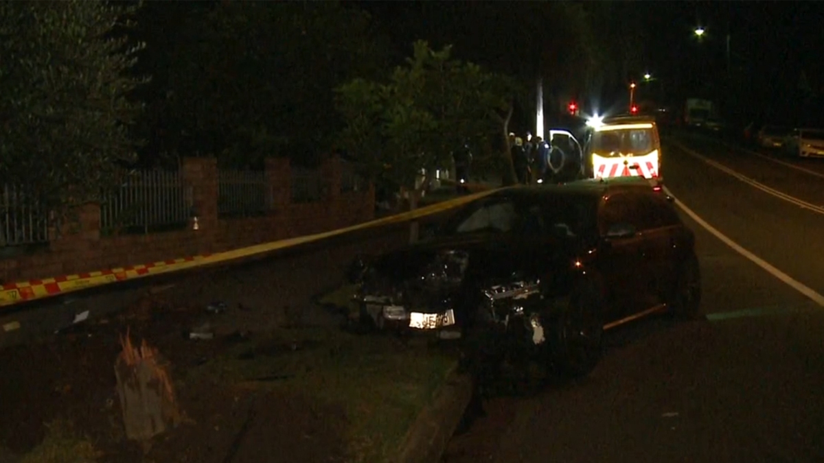 Car crash: Man driving an Audi crashes into power pole in Sydney while ...