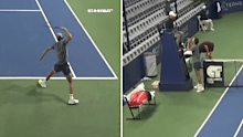 America's Tristan Boyer breaks racquet after Challenger event defeat