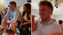 Tory Taylor receives a phone call from the Chicago Bears during the 2024 NFL Draft. 