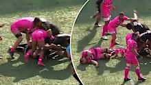 Will Skelton was sent off for this incident.