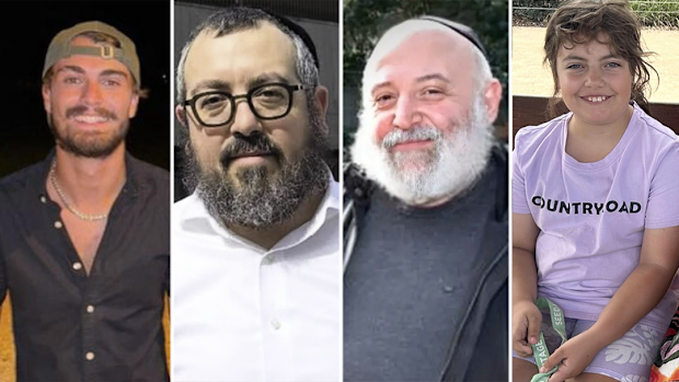 The first victims of the Bondi Beach attack: Dan Elkayam, Eli Schlanger, Reuven Morrison, Matilda.