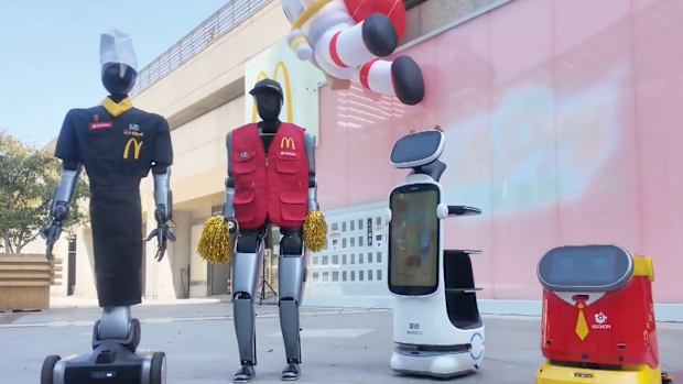 McDonald's Shanghai humanoid robot 
