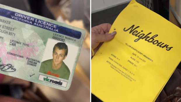 Melbourne woman discovers TV history Neighbours memorabilia in op shop 