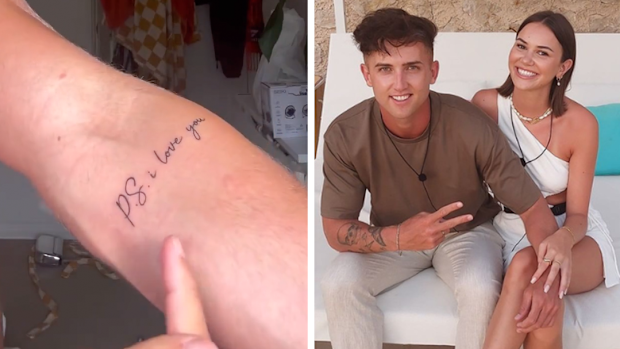 Love Island's Phoebe Spiller and Mitchell Eliot
