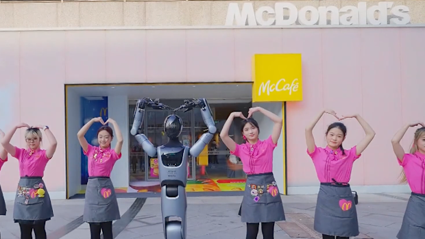 McDonald's Shanghai humanoid robot 