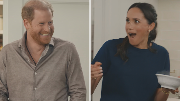 Prince Harry, the Duke of Sussex, in With Love, Meghan: Holiday Celebration.