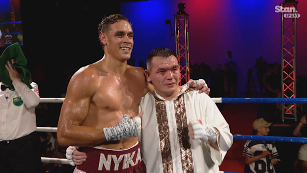 David Nyika after his win.
